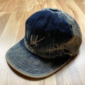 HUF Acid Wash Denim 6 Panel Hat